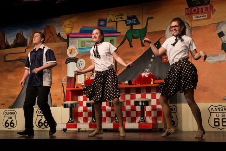 Cruising for Kicks on Route 66. Live on Stage.